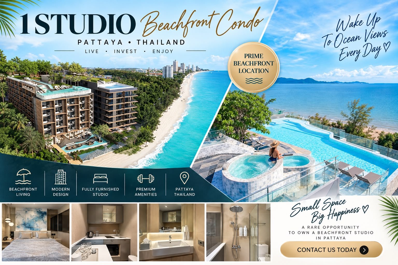 Bayphere Beachfront Studio Pattaya — 4